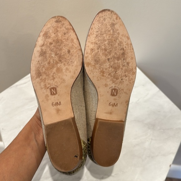 🔥Nordstrom Snakeskin and Beige Women's Flats🔥 - Picture 3 of 3